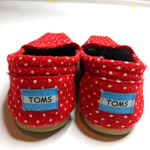 Red polka dot Toms - Picture 2 of 3
